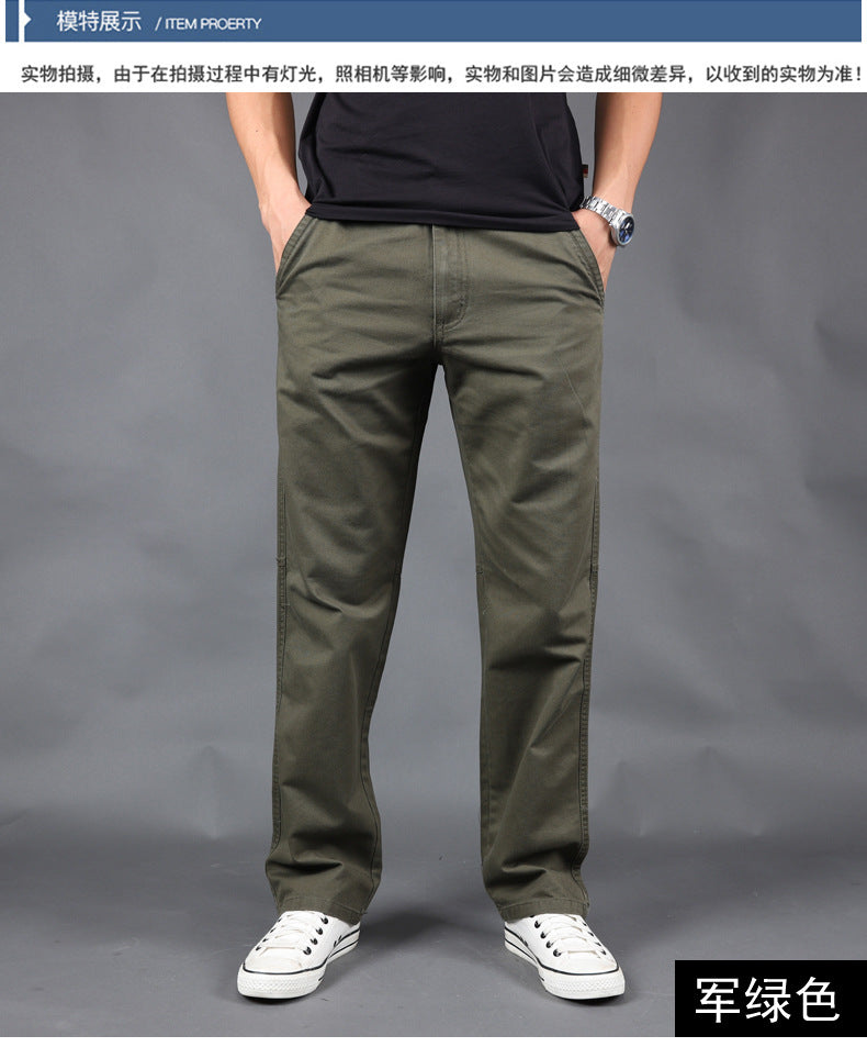 2020 cross-border Amazon spring and autumn casual pants men's plus size cotton pants tide brand overalls a generation of hair