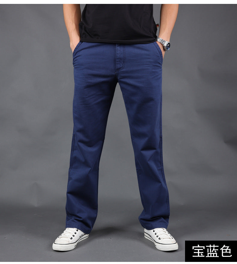 2020 cross-border Amazon spring and autumn casual pants men's plus size cotton pants tide brand overalls a generation of hair