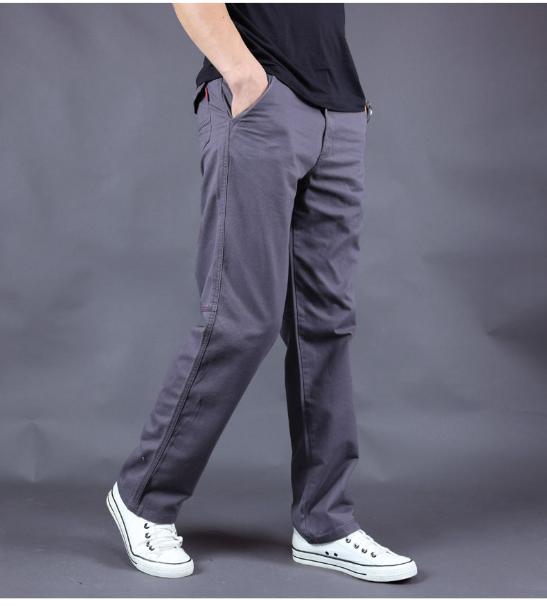 2020 cross-border Amazon spring and autumn casual pants men's plus size cotton pants tide brand overalls a generation of hair