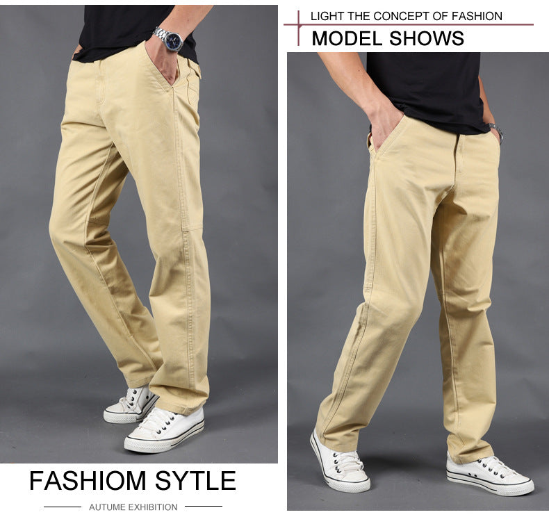 2020 cross-border Amazon spring and autumn casual pants men's plus size cotton pants tide brand overalls a generation of hair
