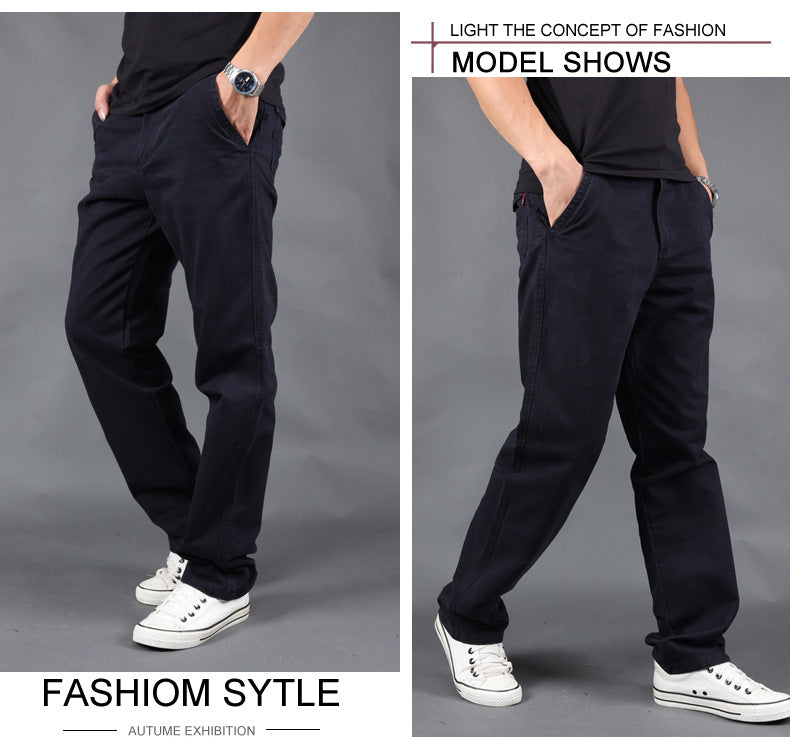 2020 cross-border Amazon spring and autumn casual pants men's plus size cotton pants tide brand overalls a generation of hair