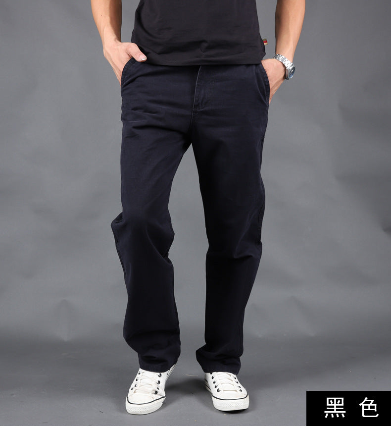 2020 cross-border Amazon spring and autumn casual pants men's plus size cotton pants tide brand overalls a generation of hair