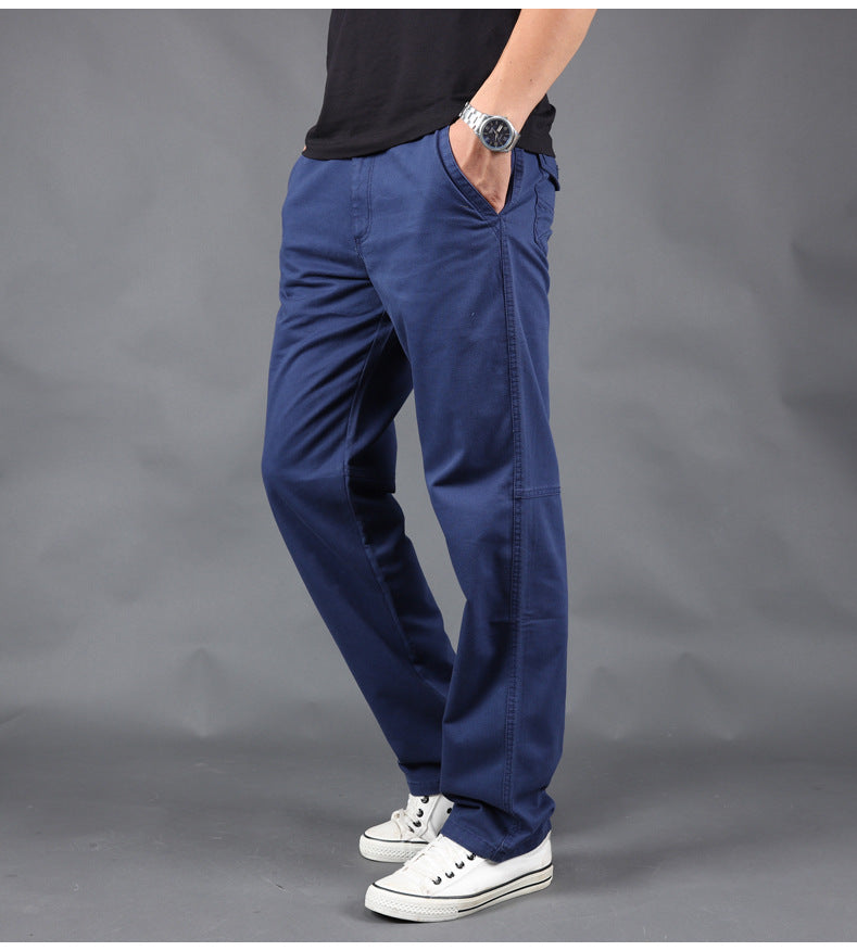 2020 cross-border Amazon spring and autumn casual pants men's plus size cotton pants tide brand overalls a generation of hair