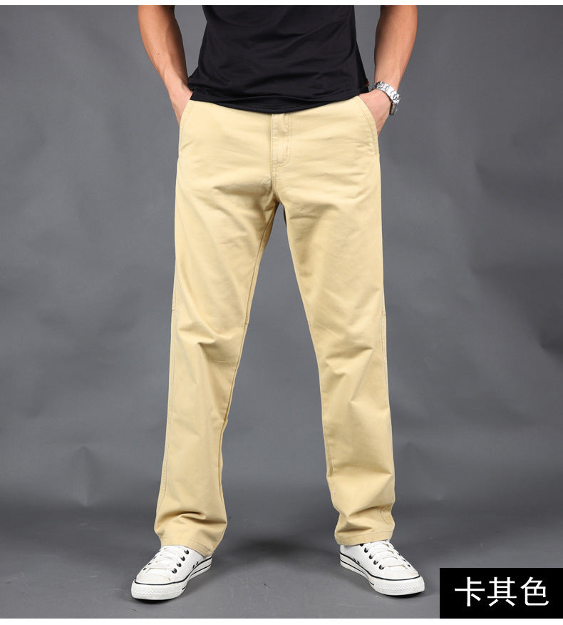 2020 cross-border Amazon spring and autumn casual pants men's plus size cotton pants tide brand overalls a generation of hair