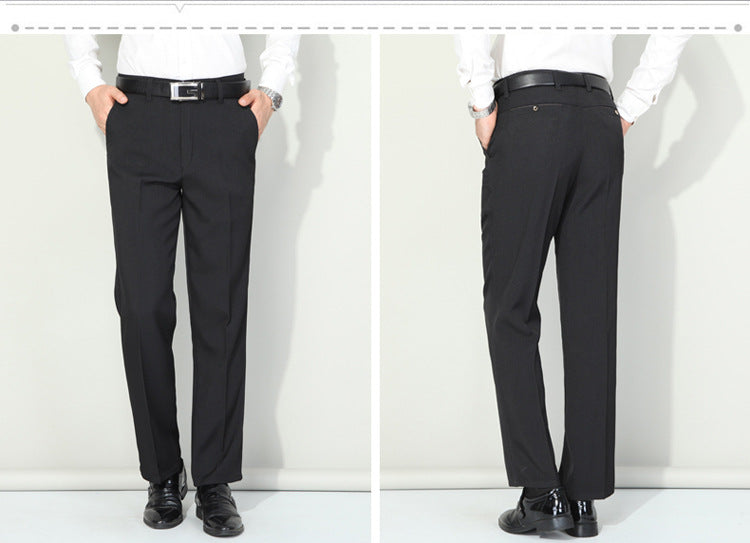 Spring and summer new men's casual pants men's casual pants business casual high waist straight pants men's pants wholesale