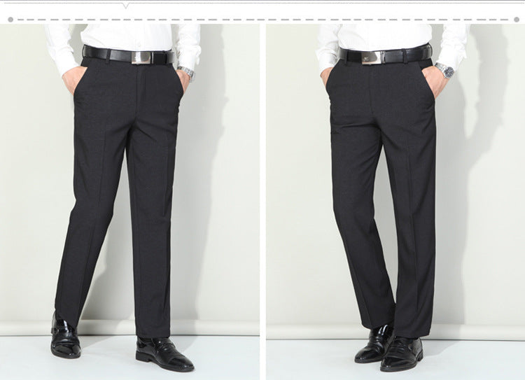 Spring and summer new men's casual pants men's casual pants business casual high waist straight pants men's pants wholesale