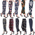 Cross-Border Popular Summer Women's Ice Silk Pants for Middle-Aged and Elderly, Loose Casual Home Pants, Elastic Plus-Size Pants for Square Dancing
