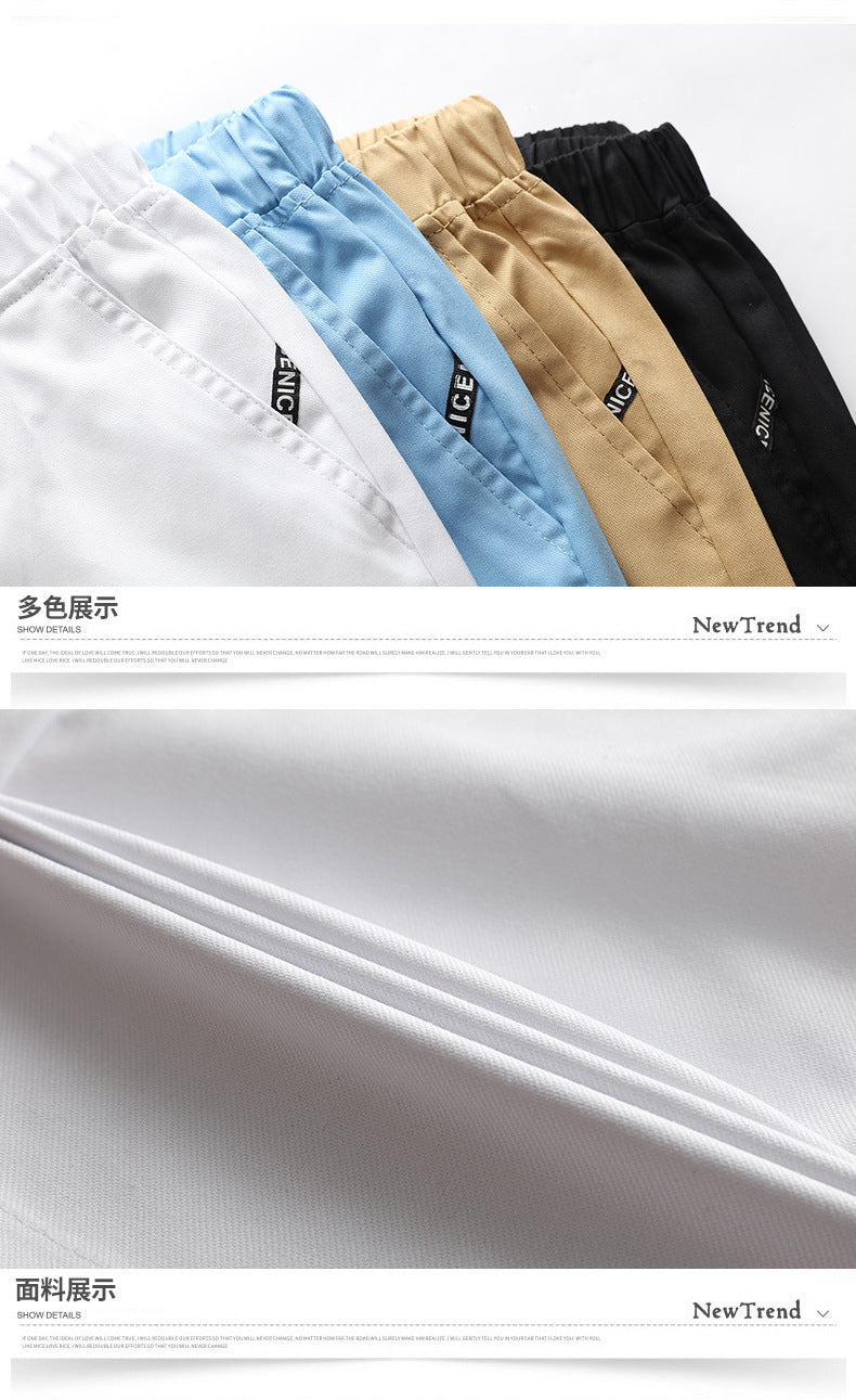 Summer new cotton shorts men's Korean leisure large size men's sports pants waist men's pants manufacturers wholesale