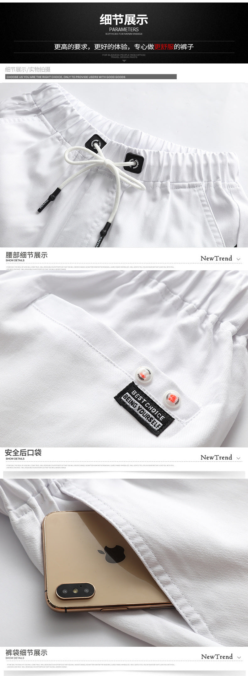 Summer new cotton shorts men's Korean leisure large size men's sports pants waist men's pants manufacturers wholesale