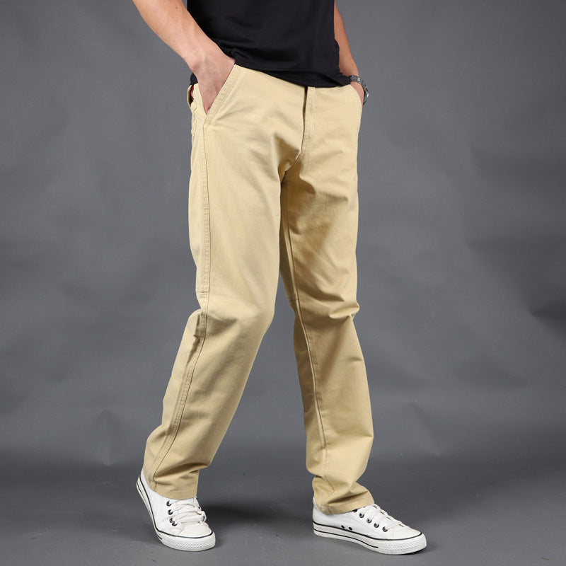2020 cross-border Amazon spring and autumn casual pants men's plus size cotton pants tide brand overalls a generation of hair
