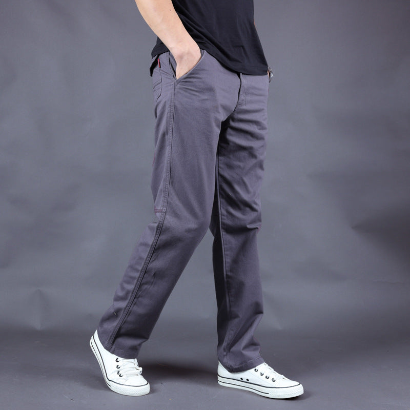 2020 cross-border Amazon spring and autumn casual pants men's plus size cotton pants tide brand overalls a generation of hair