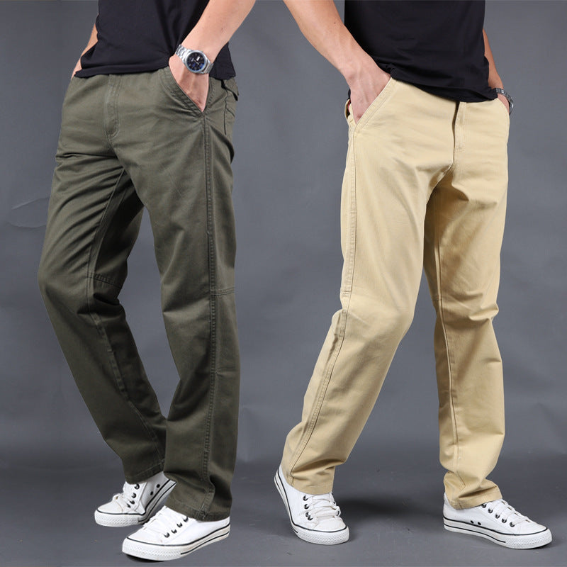 2020 cross-border Amazon spring and autumn casual pants men's plus size cotton pants tide brand overalls a generation of hair