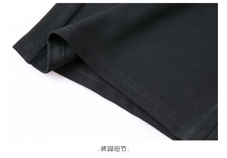 Plus-Size Women's Pants for Middle-Aged and Elderly Women, Summer Loose Wide-Leg Pants for Plus-Size Women, Casual Floor-Length Straight-Leg Trousers, Thin