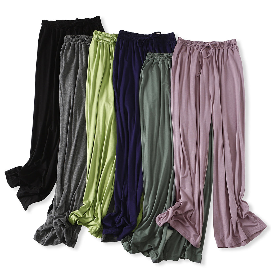Spring and Summer New Women's Wide-Leg Pants, Modal Slimming Casual Fashion Flared Pants, Trendy Brand Versatile Dance Pants