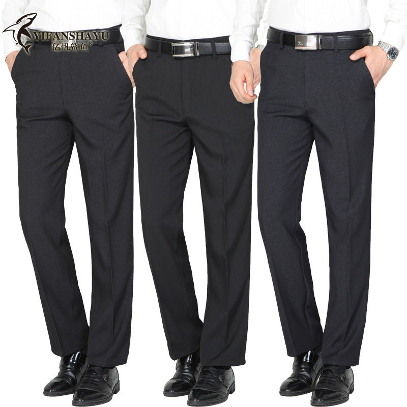 Spring and summer new men's casual pants men's casual pants business casual high waist straight pants men's pants wholesale