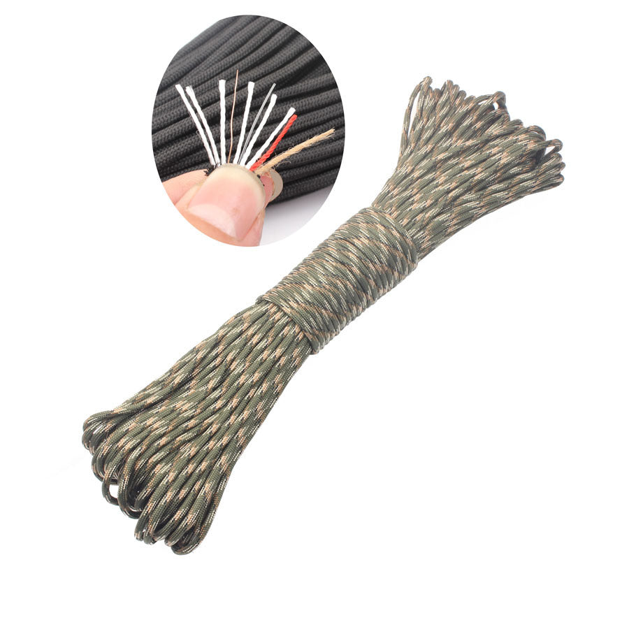 7-core 4mm umbrella rope polypropylene fiber multi-function mountaineering paratrooper traction rope life-saving equipment fixed safety umbrella rope