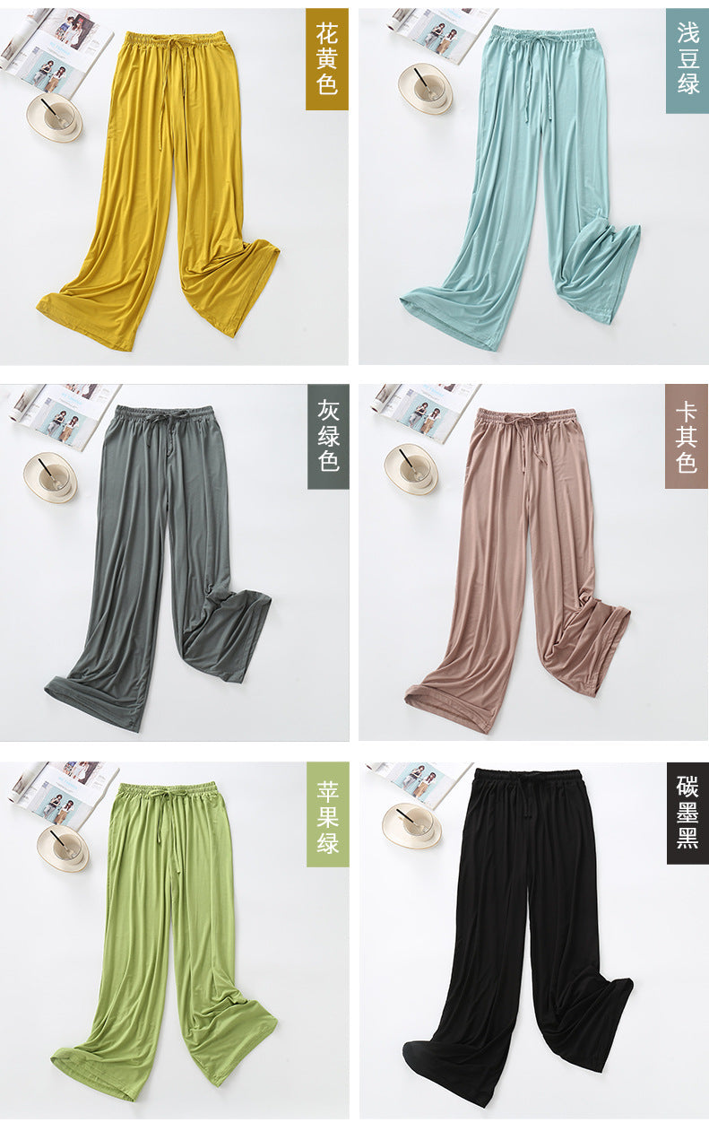 Spring and Summer New Women's Wide-Leg Pants, Modal Slimming Casual Fashion Flared Pants, Trendy Brand Versatile Dance Pants