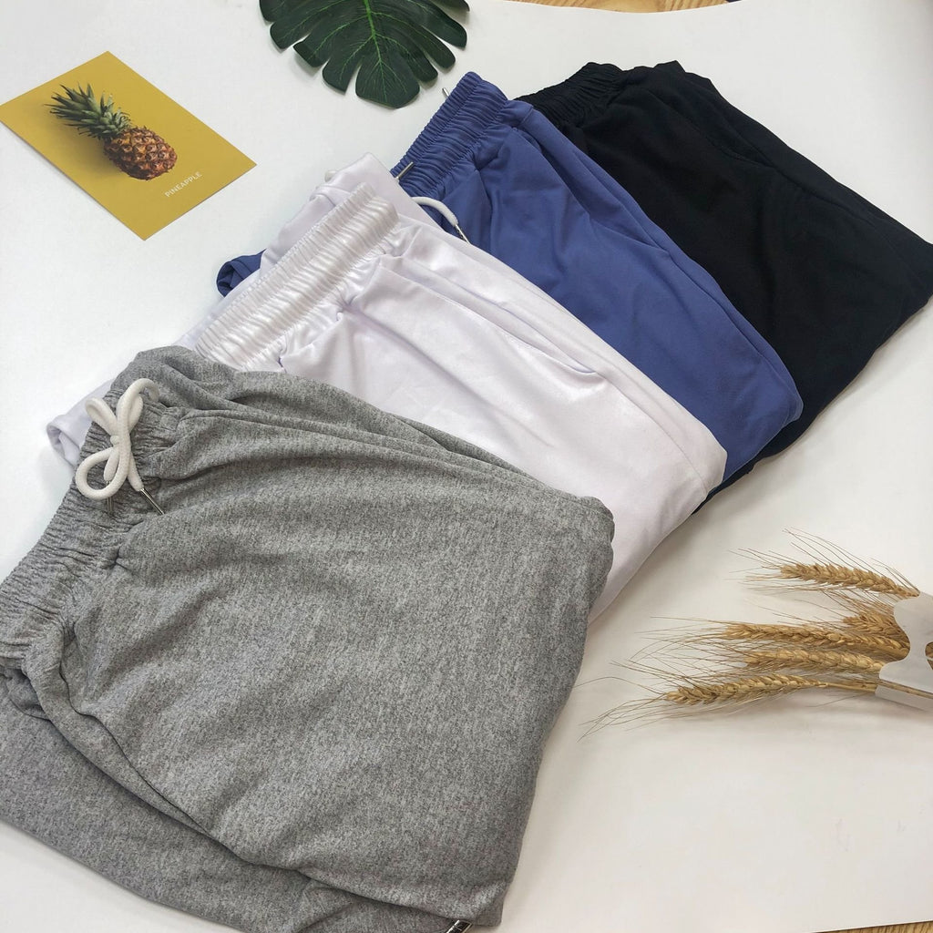 Women's Athletic Casual Pants Autumn 2025 New High-Waisted Jogger Cropped Pants Korean Style Loose Wide-Leg Pants Wholesale