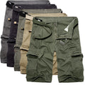 Summer Plus Size Half-length Pants Workwear Shorts Men's Multi-pocket Pants K038