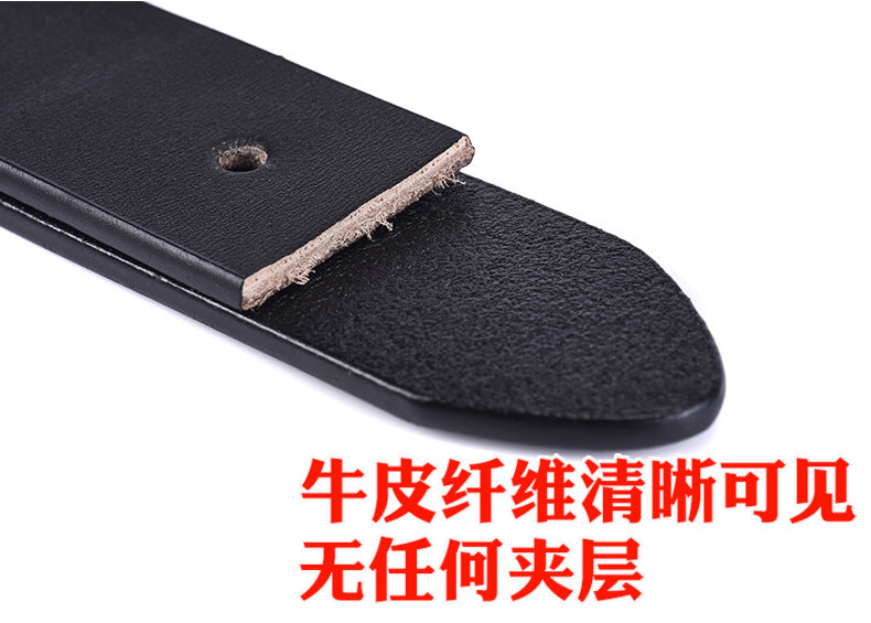 New ladies belt leather cowhide belt buckle Joker casual retro pants with a generation of factory outlets