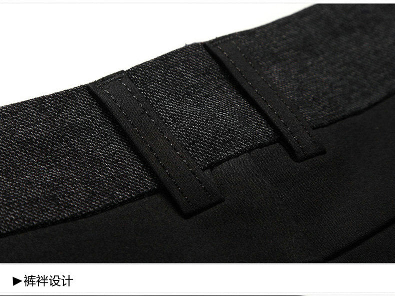 Spring and summer leggings suit pants British trousers men's business casual pants Korean slim straight black thin
