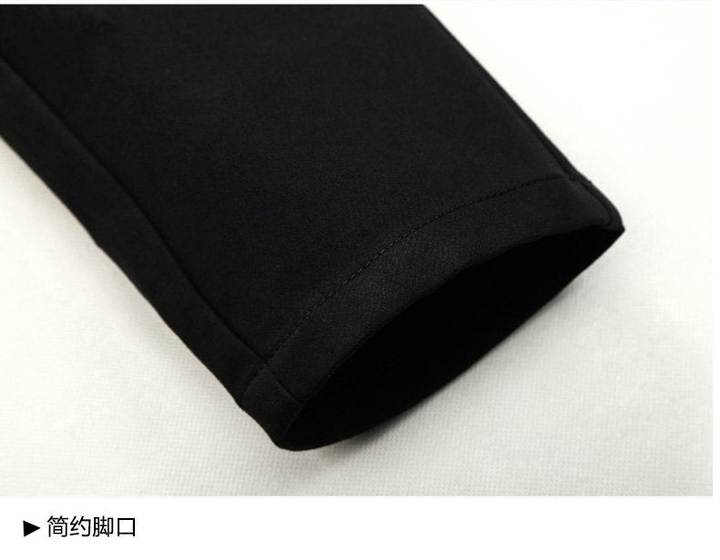 Spring and summer leggings suit pants British trousers men's business casual pants Korean slim straight black thin