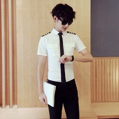 Spring and summer leggings suit pants British trousers men's business casual pants Korean slim straight black thin