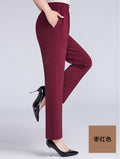 Middle-aged Women's Pants Autumn Thickened Winter fleece-lined Middle-aged Mother's Pants Autumn and Winter Sports Pants Women's Middle-aged Women's Pants