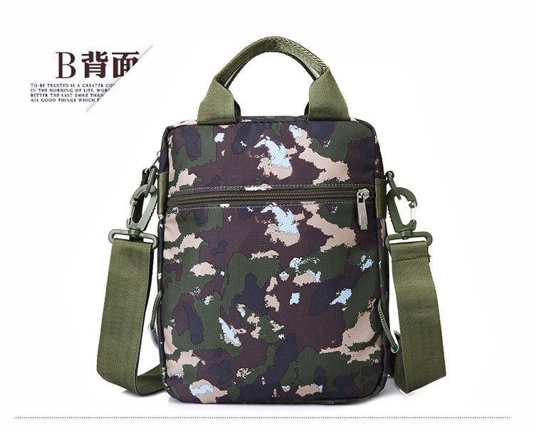 Wholesale Men's Portable Crossbody Bag, Casual Shoulder Bag, Outdoor Waterproof Cloth Bag, Sports Travel Bag, Cross-Border Supply