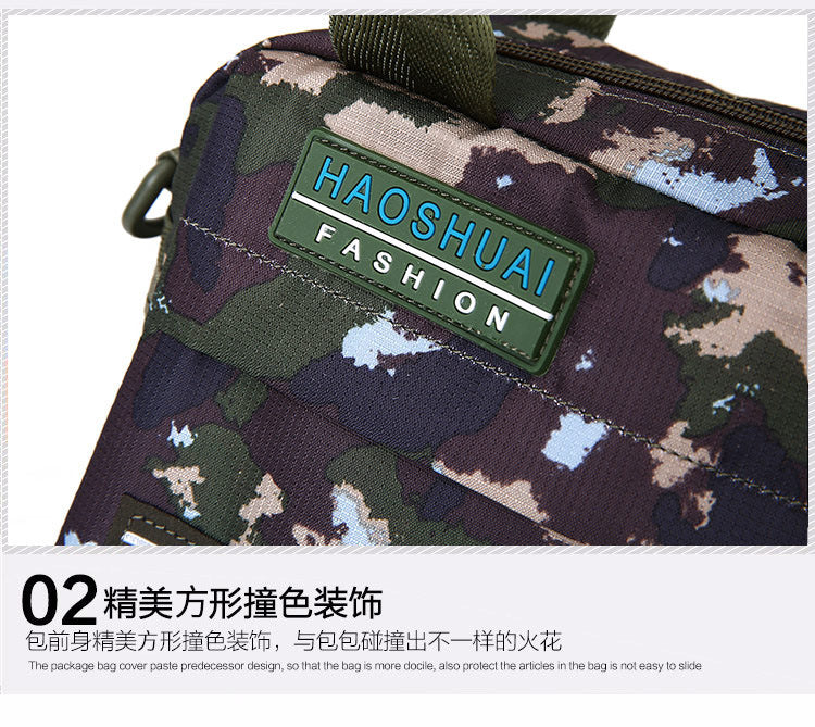 Wholesale Men's Portable Crossbody Bag, Casual Shoulder Bag, Outdoor Waterproof Cloth Bag, Sports Travel Bag, Cross-Border Supply