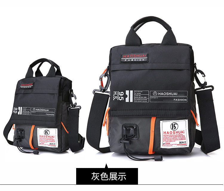Wholesale Men's Portable Crossbody Bag, Casual Shoulder Bag, Outdoor Waterproof Cloth Bag, Sports Travel Bag, Cross-Border Supply