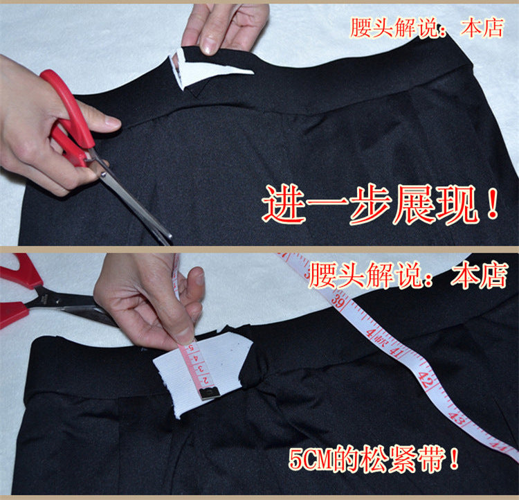 150kg Plus Size Cropped Pants Summer Clothes for Fat Girls 150kg Milk Silk Plus Fat Enlarged Elastic Slimming Look Harem Pants