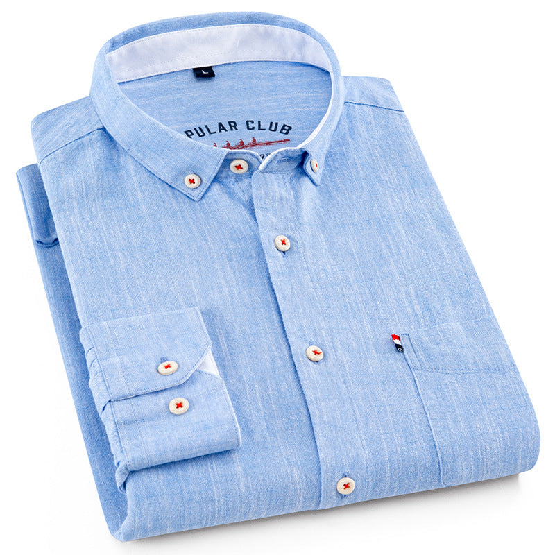 cotton linen Shirts Longsleeve Shirt for Men clothing pure colored Casual hemp shirt camisa masculina mens dress shirts