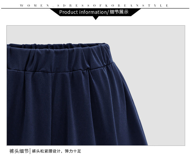 Large size wide leg shorts Women's European and American summer pants modal cotton high waist women's skirt pants solid color casual pants pocket