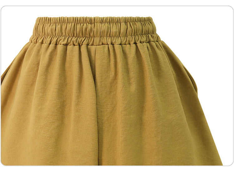 Shorts Women's Summer 100.00kg New Arrival Thin Chiffon Split Wide Leg Pants Loose Slim-fit Loose Loose Waist Outer Wear Casual Pants