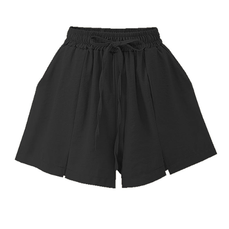 Shorts Women's Summer 100.00kg New Arrival Thin Chiffon Split Wide Leg Pants Loose Slim-fit Loose Loose Waist Outer Wear Casual Pants