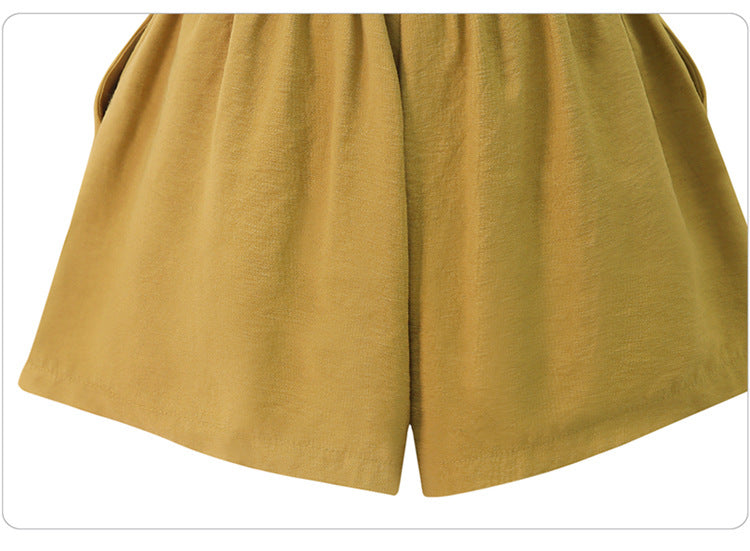 Shorts Women's Summer 100.00kg New Arrival Thin Chiffon Split Wide Leg Pants Loose Slim-fit Loose Loose Waist Outer Wear Casual Pants