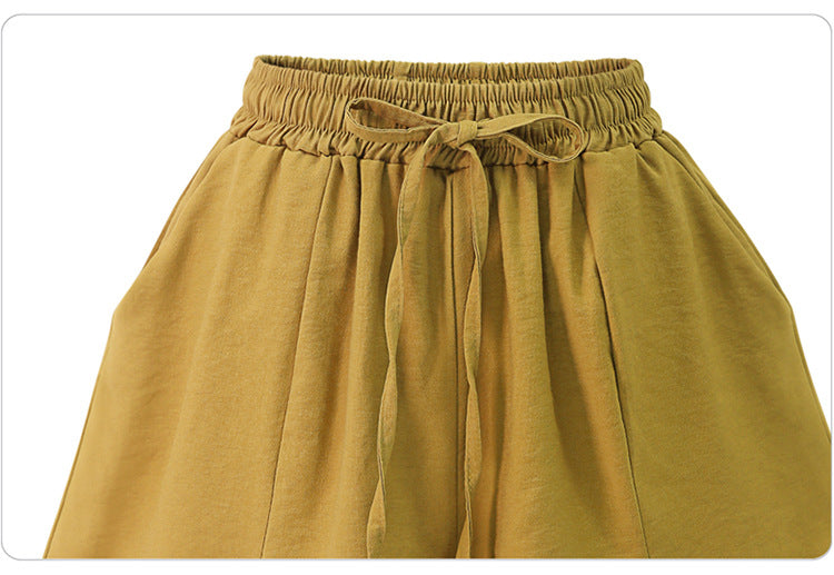 Shorts Women's Summer 100.00kg New Arrival Thin Chiffon Split Wide Leg Pants Loose Slim-fit Loose Loose Waist Outer Wear Casual Pants