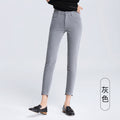 Women's pants spring and autumn casual pants women corduroy high waist elastic feet pants a generation of 0138