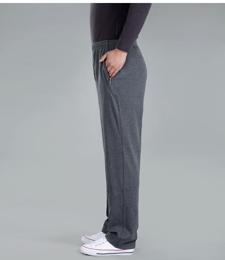 Autumn and Winter thick men's sports pants elastic waist casual pants men's middle-aged and elderly dad pants trousers wholesale