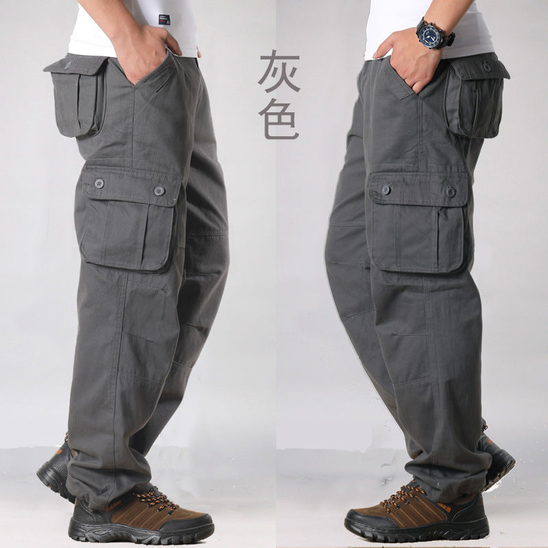 Foreign Trade Wholesale Overseas Workwear Pants Men's Multi-pocket Pants New Men's Casual Loose Men's Pants Labor Protection Pants