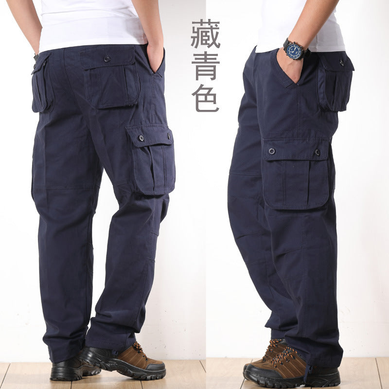 Foreign Trade Wholesale Overseas Workwear Pants Men's Multi-pocket Pants New Men's Casual Loose Men's Pants Labor Protection Pants