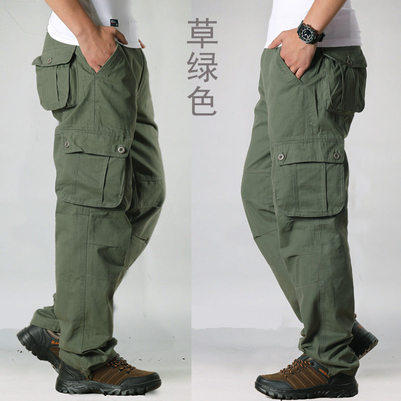 Foreign Trade Wholesale Overseas Workwear Pants Men's Multi-pocket Pants New Men's Casual Loose Men's Pants Labor Protection Pants