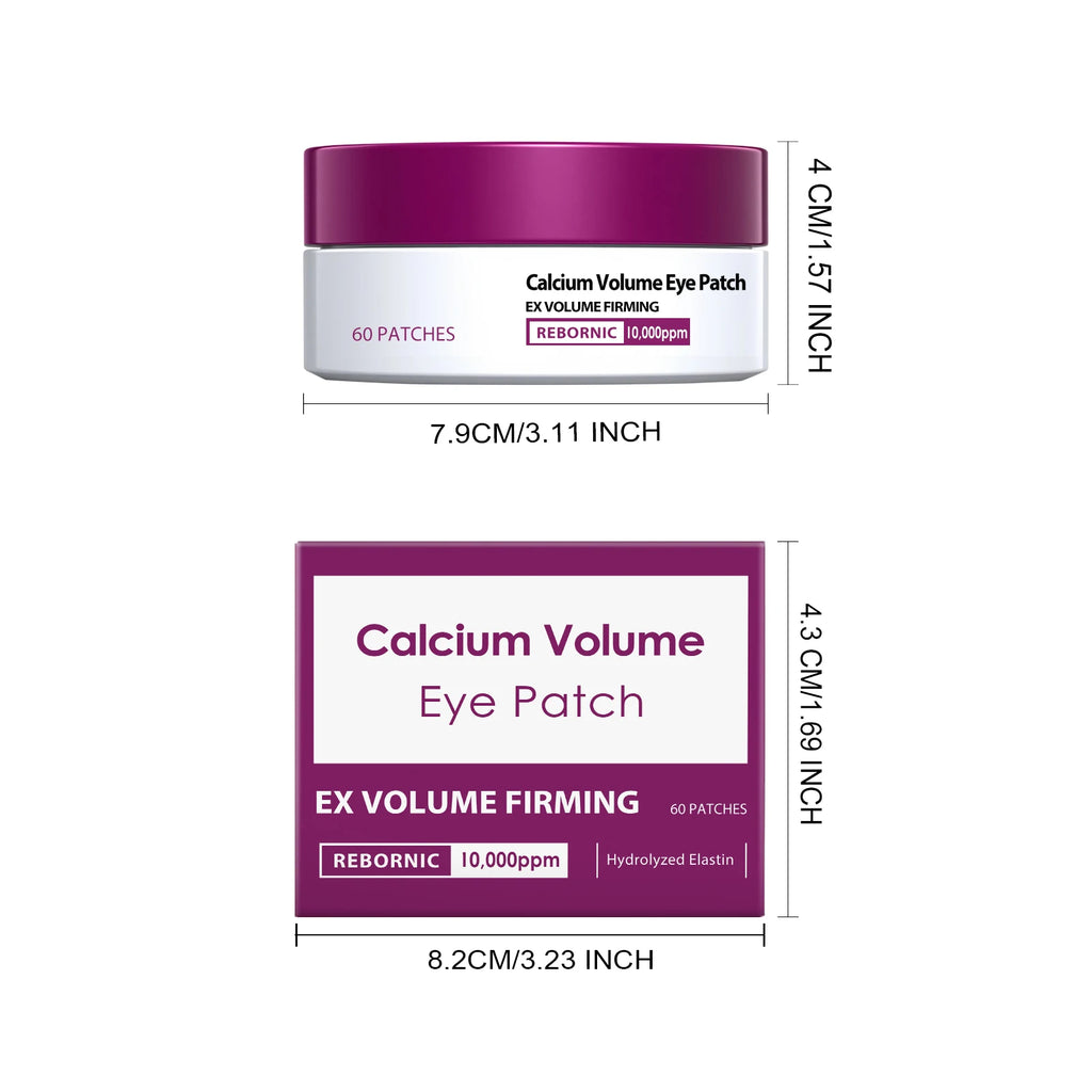 Calcium Volume Eye Patch Moisturizing Fade Fine Lines Firming Anti-Puffiness Smoothing Eye Treatment Softening Lifting Eye Patch