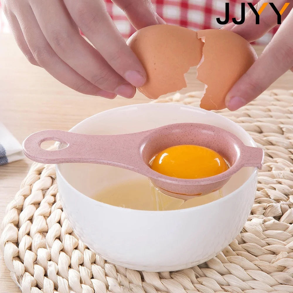 JJYY Separador de clara de huevo para cocina DIY Soporte colador Divisor divertido Stonego Utensilio de cocina Accesorios para hornear