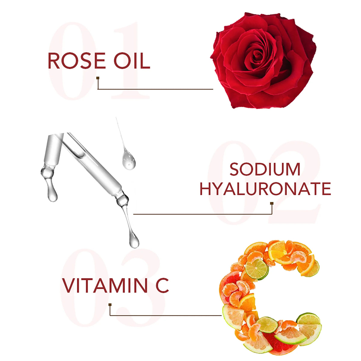 AILKE Rose Facial Cleanser, Women Whitening Moisturizing Cleaning Cleaner, Hydrating, Reduce Dark Spots, For All Skin Types