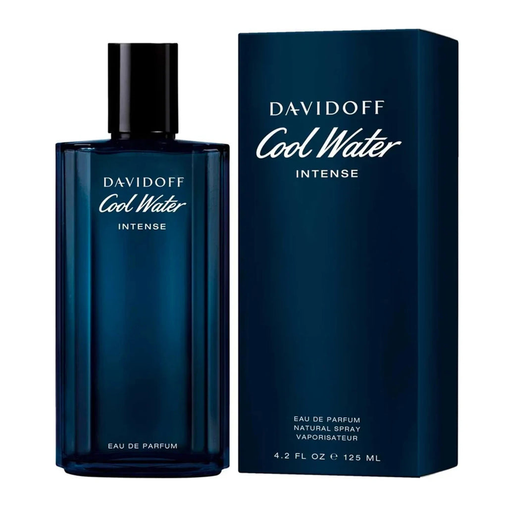 Davidoff Cool Water Eau de Parfum Intense – Ambery Men's Cologne – With Notes of Green Mandarin, Coconut Water & Amber – Long Lasting Fragrance - 4.2 Oz