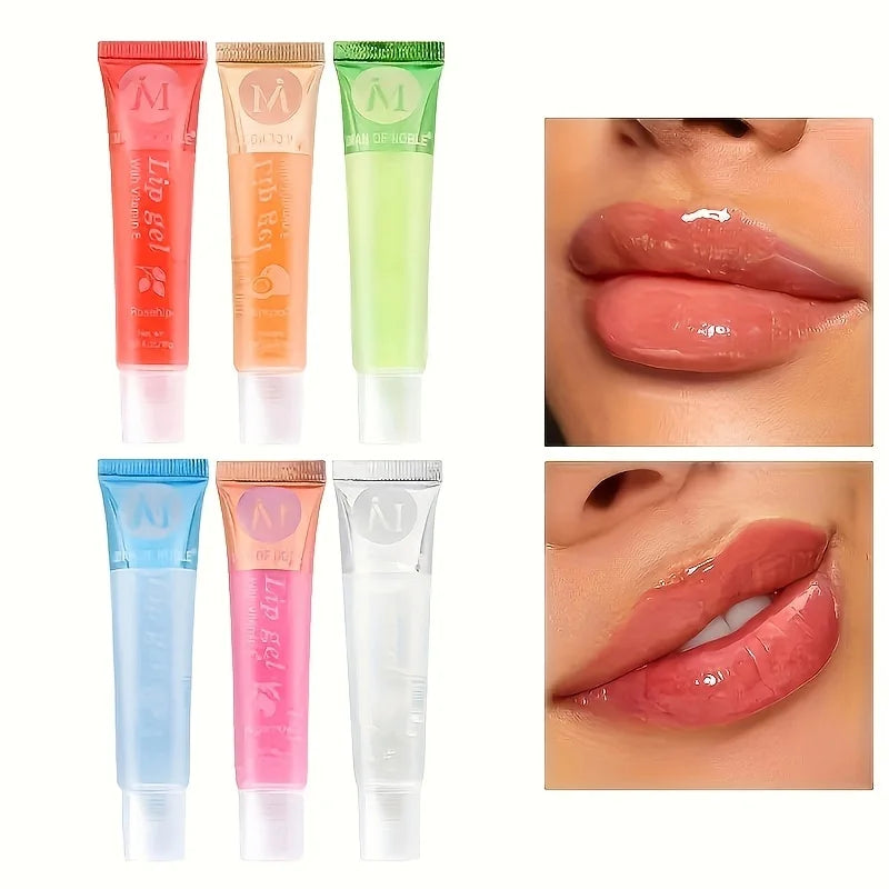 Moisturizing Lip Gloss Set - 6-Piece Plumping Lip Oil Collection