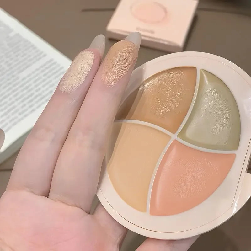 Four-Color Concealer Cream Moisturizing Concealer for Dark Circles,Brightening,Multi-Color Contouring,Foundation Cream