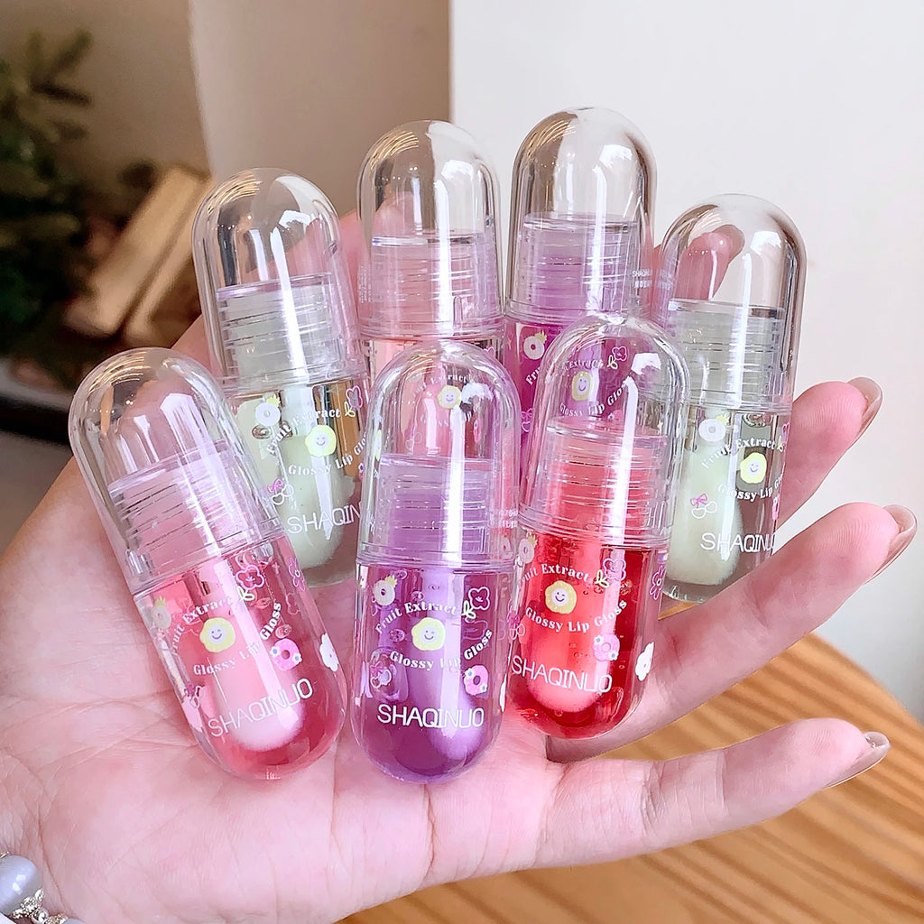 Hydrating Lip Plumping Gloss Oil - Moisturizing Serum for Smooth Fine Lines, Lustrous Liquid Lip Enhancer